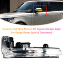 Dynamic Left Wing Mirror LED Signal Indicator Light For Range Rover Sport