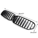 Gloss Black Front Grill Grille W/Camera Fit BMW 5-Series LCI G30 G31 2021-2022