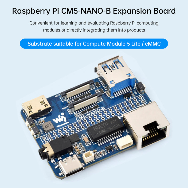 Raspberry CM5 Compute Module IO Baseboard 5 Expansion Board NANO Type A Type B