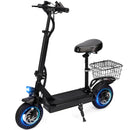 400W Electric Scooter for Adult with Seat 10" Commuter Electric Scooter with Carry Basket Up to 25 20MPH 25Miles Range