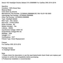 Xenon HID Headlight Electric Ballast D1S 25906888 For Cadillac SRX 2010-2016