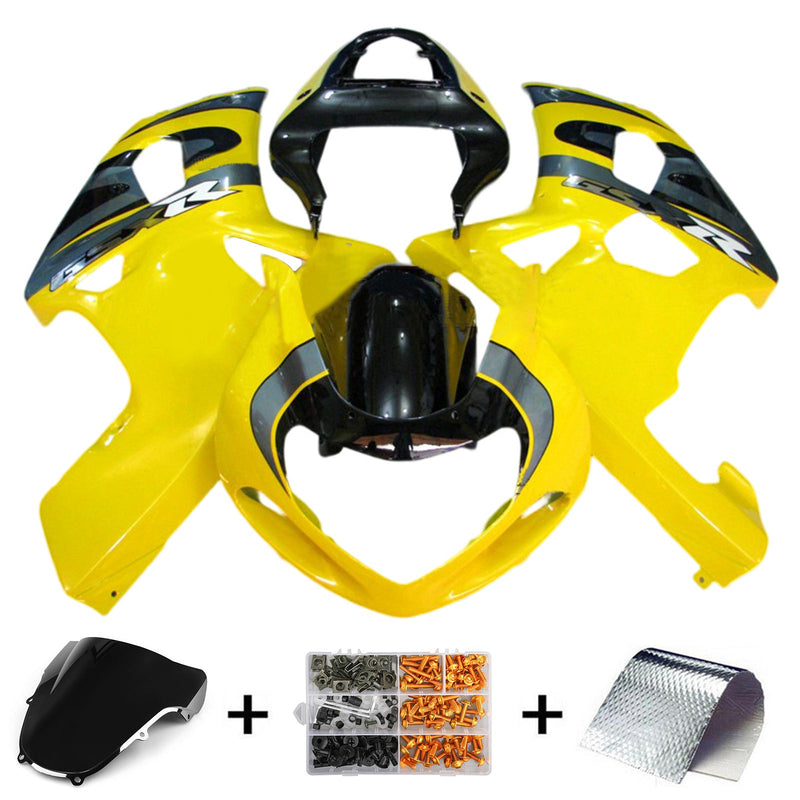 Amotopart Suzuki GSXR600 GSXR750 2001-2003 K1 Fairing Kit Bodywork Plastic ABS