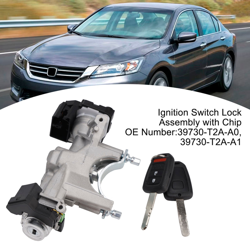 Ignition Switch Lock Assembly with Chip 39730-T2A-A1 For Honda Accord 2013-2017