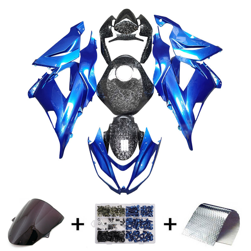 Injection Fairing Kit Bodywork Plastic ABS fit For Kawasaki ZX6R 636 2013-2018