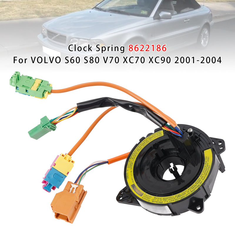 Clock Spring 8622186 For VOLVO S60 S80 V70 XC70 XC90 2001-2004