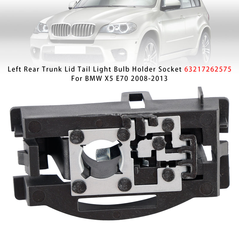 Left Rear Trunk Lid Tail Light Bulb Holder Socket For BMW X5 E70 2008-2013