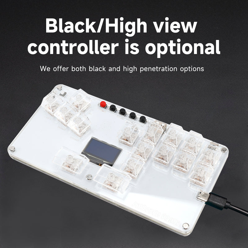 MustFun Hitbox Mini Stickless Controller For PC/PS3/PS4/Switch Other Game Device
