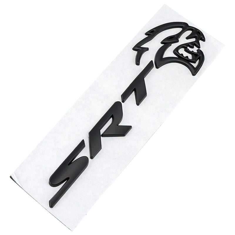 Rear Tailgate SRT Hellcat Decal Emblem for Challenger Trunk Lid Badge Black