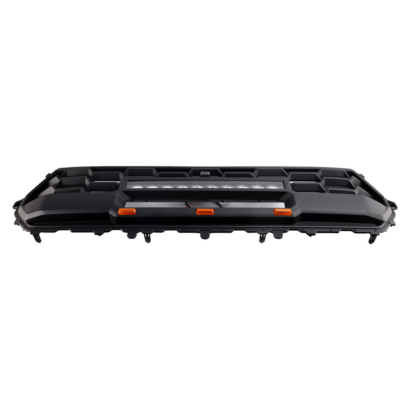 Black Front Bumper Grille Grill Fit Toyota Tacoma 2024+ With Led & Light Bar