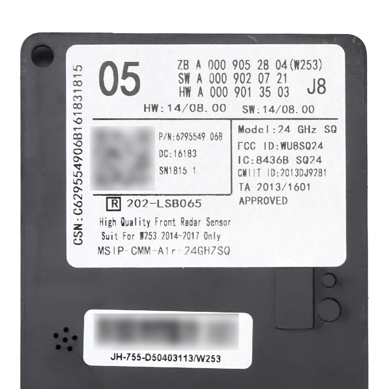 Front Radar Sensor Control Unit A0009052804 For Mercedes C-Class W253 14-17