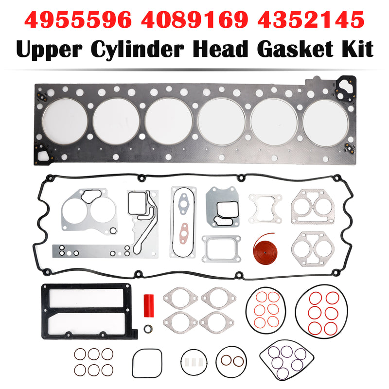 Upper Cylinder Head Gasket Kit for Cummins 15L ISX QSX 4955596 4089169 4352145