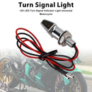 12V LED Turn Signal Indicator Light 8mm Universal Motorcycle For Yamaha