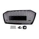 2019-2023 Fit Audi A6 S6 W//O ACC RS6 Style Honeycomb Mesh Front Grille Grill