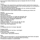 2X 13.5 Ft Door Rubber Weatherstrip Seal For Peterbilt 359 370 377 379 380