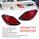 2019-2021 Mercedes Benz W205 Facelift C63 AMG Base Left+Right LED Rear Tail Light Brake Lamp 059067103 2059067203