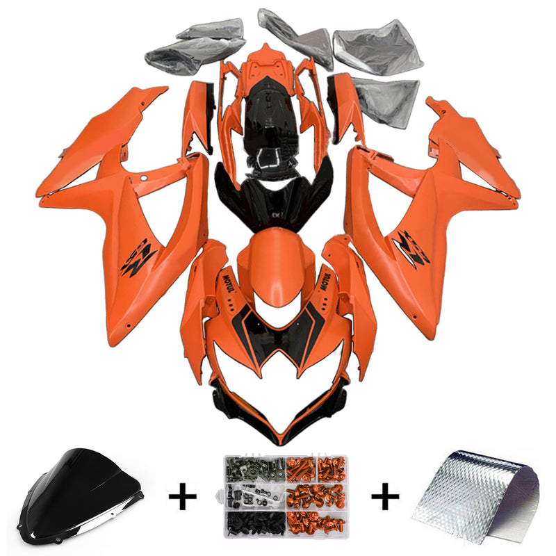 Amotopart Suzuki GSXR 600/750 2008-2010 K8 Fairing Kit Bodywork Plastic ABS