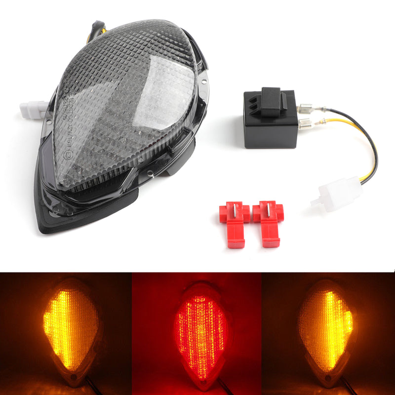 Smoke LED Taillight integrated Turn Signals for Yamaha XV1700 Road Star 2004-2015