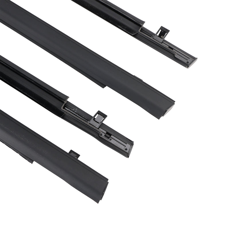4PCS Weatherstrip Rubber Seal Door Belt For Honda FIT JAZZ 1st gen 2001-2008