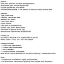 RSQ3 Style Front Honeycomb Grill Grille Fit Audi Q3 2016-2018 Gloss Black