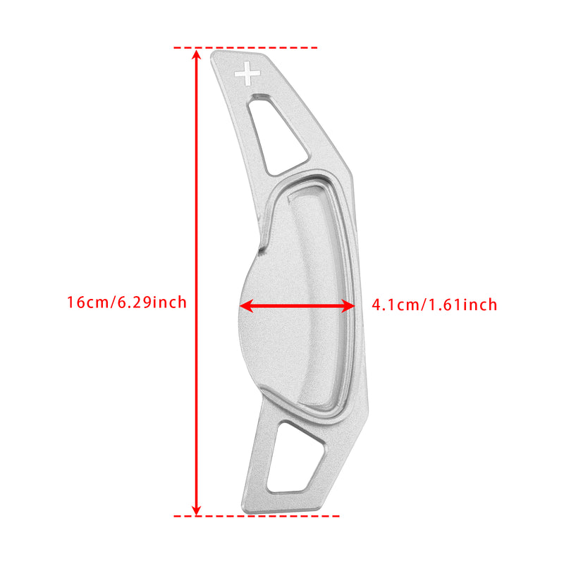 Steering Wheel Paddle Shifter Extension For Smart Aluminium Silver