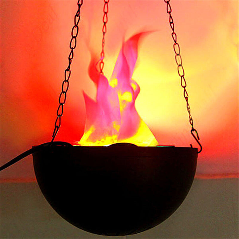 3D LED Electric Fake Fire Lamp Flame Light Halloween Christmas Theme Decoration