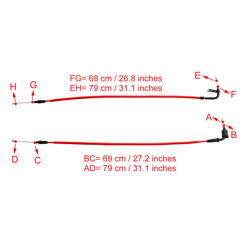 Throttle Cable Wire for Suzuki GSXR1000 2009-2016