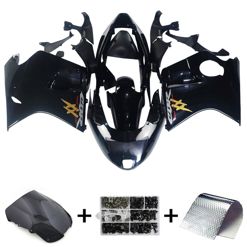 Amotopart Honda CBR1100XX SuperBlackBird 1996-2007 Fairing Kit Bodywork ABS