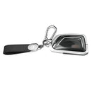 Aluminum Alloy TPU Silvery Car Key Case Cover With Buckle For Cadillac