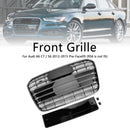 S6 Style Front Bumper Grill Grille Fit Audi A6 C7 2012-2015 Chrome