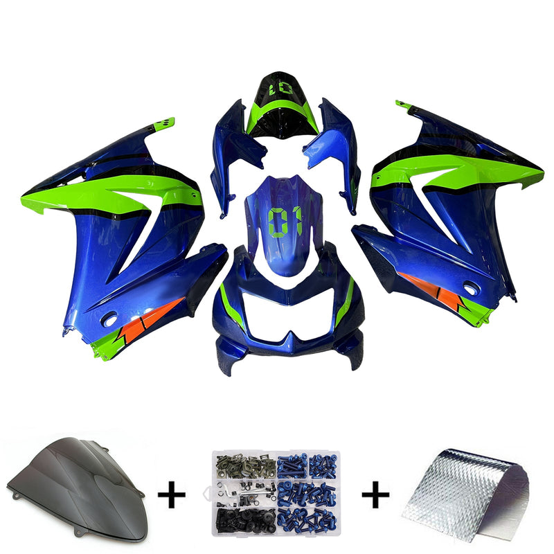 Injection Fairing Kit Bodywork Plastic ABS fit For Kawasaki EX250 Ninja250R 2008-2012