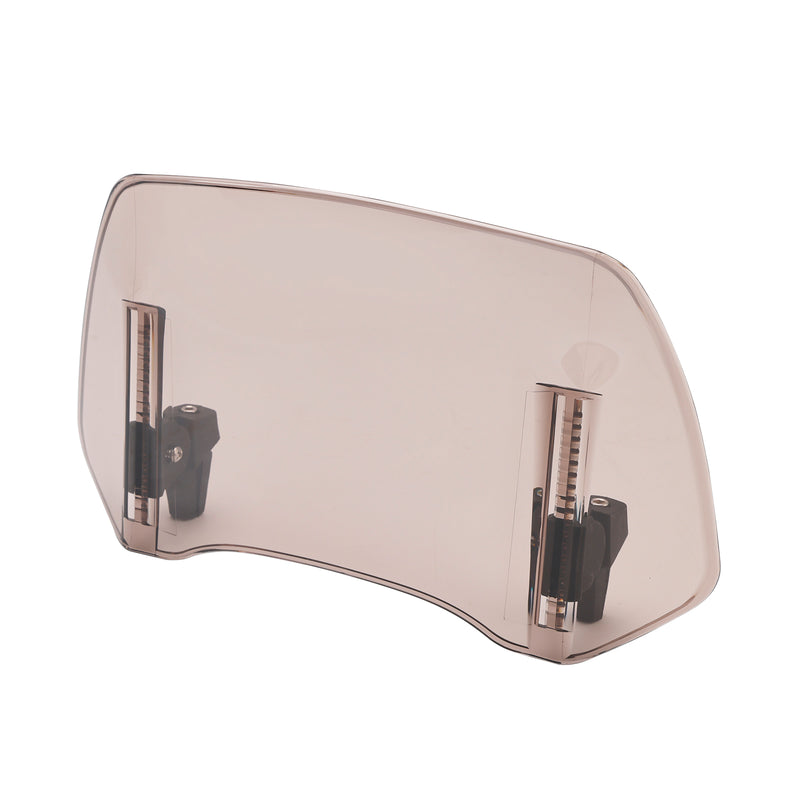 Universal Adjustable Windshield Clip On Wind Screen Deflector Extension Spoiler