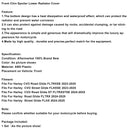 Lower Chin Spoilers Radiator Guard Cover For CVO Street Glide FLHXSE 2023-2025