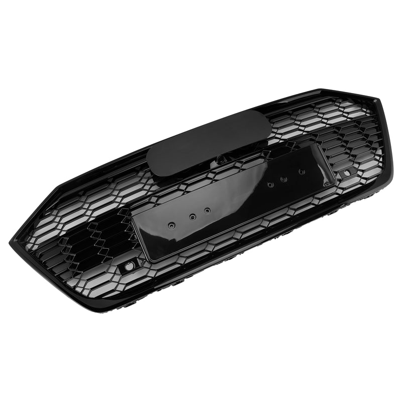 Gloss Black Front Bumper Grill Grille Fit Audi A7 C8 S7 2019-2024