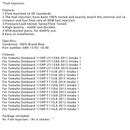 4PC 68V-13761-10-00 Fuel Injector For Yamaha Outboard 115HP F115JA F115LA 11-14