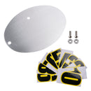 DIY Universal Motorcycle License Plate Aluminum Custom Oval Number Plate