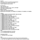 Fog Lamp Light Cover Insert Grill Grille 51117294831 Fit BMW F32 F33 F36 418D