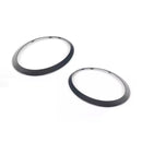 2PCS Gloss Black Headlight Bezel Trim Ring For Mini Cooper F55 F56 F57 14-21