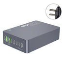 6-in-1 Wireless Charging Station Charger Clock LED Digital Display Alarm Clock