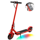8.5" Electric Scooter for Adult Folding Electric Scooter with 350W Motor 21 MPH Max Speed 25 Miles Long-Range and Deck Lights Red