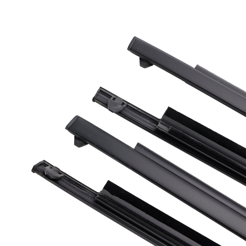 4PCS Door Glass Belt Outer Molding Weatherstrip For TOYOTA 4RUNNER 1996-2001