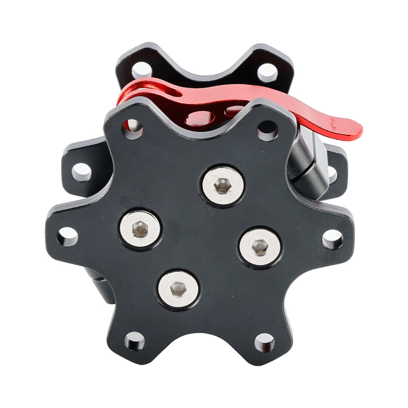 70mm Steering Wheel Quick Release Hub Adapter For Thrustmaster/Logitech Black