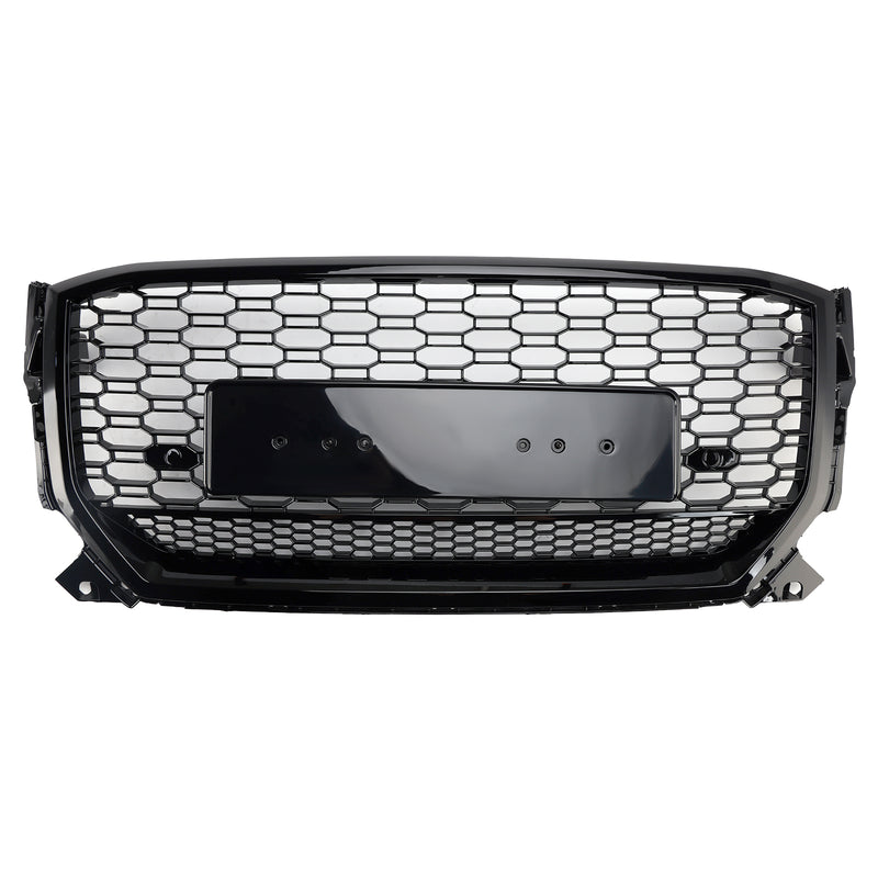 Gloss Black Front Honeycomb Grille Grill Fit Audi Q2 2016-2020 Pre-Facelift