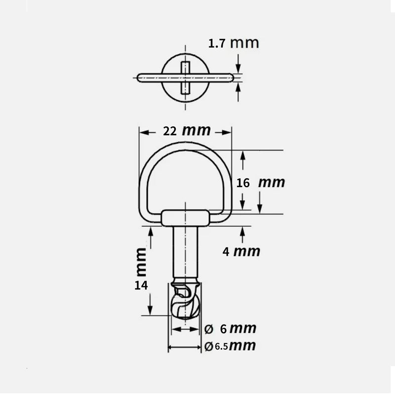 14mm Quick Release Fasteners set of 10 Fairing Bolts Studs Quarter Turn + Clips
