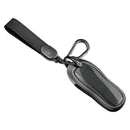 Aluminum Alloy TPU Silvery Car Key Case Cover With Buckle For Porsche Cayenne