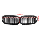 Matte Black Dual Slats Front Kidney Grille For BMW G30 G31 LCI 2021-2024