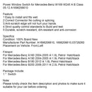 Master Power Window Switch For Mercedes-Benz W169 W245 1698206610