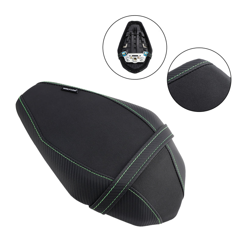 Rear Passenger Seat Cushion Pu Pillion Flat Green For Kawasaki Zx-10R/Rr 21-23 Green