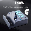 140W Smart Wireless Fast Charging Socket High Power PD100W Mobile Phone Charger
