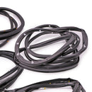 1998-2005 Nissan D22 Frontier 4Dr Double Cab 4PCS Front Rear Door Rubber Seal Weatherstrip 80831-2S400