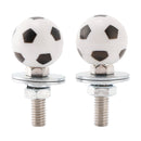 2x Motorcycle Bike Plastic Soccer License Plate Bolt On Screw On Frame Nut
